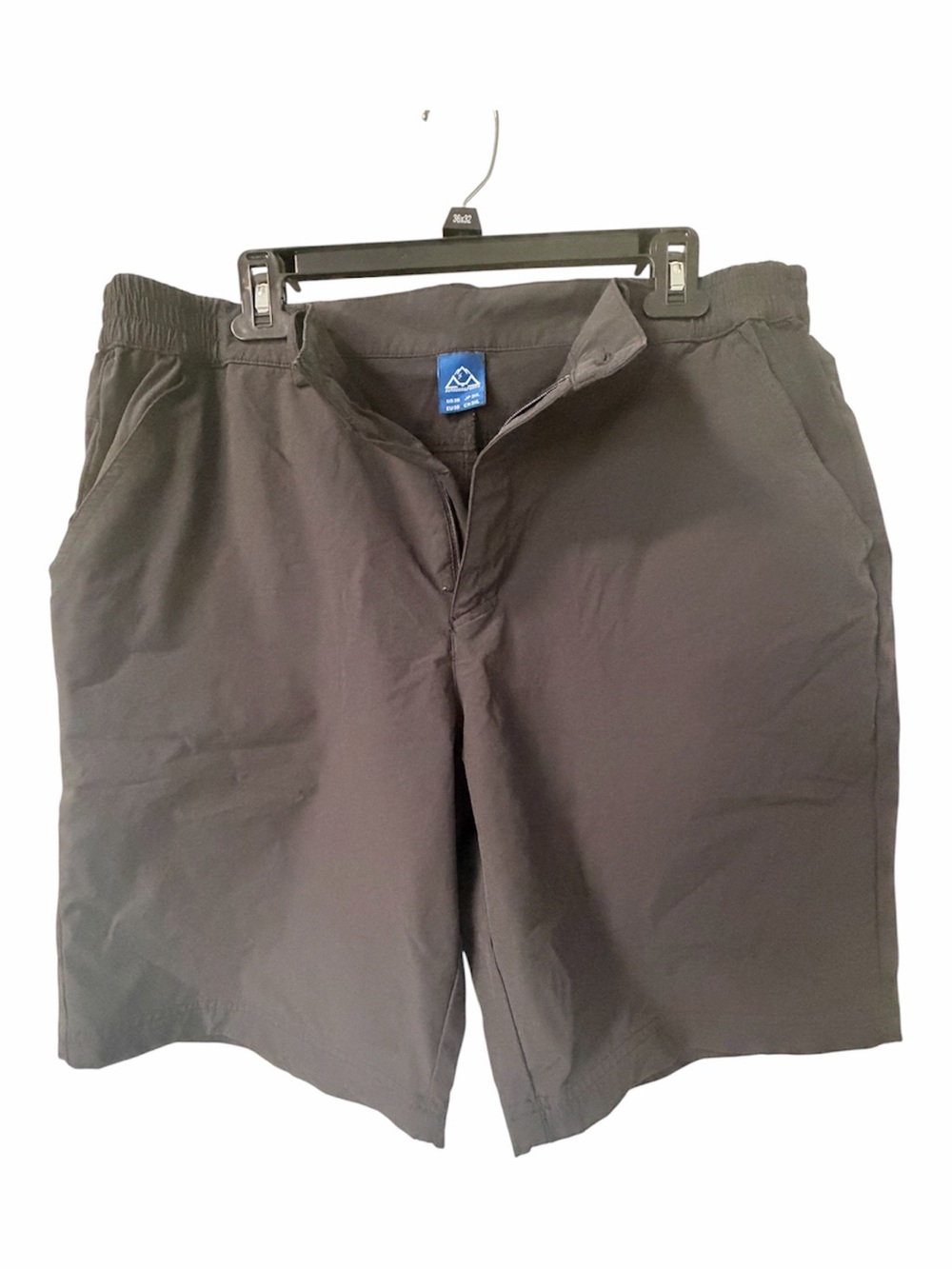 Men's Black Athletic Shorts with Elastic Waistband